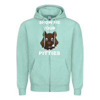 Seafoam Show Me Your pitties Zipper Hoodie - Bettercallsaul