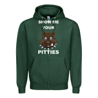 Sports Green Show Me Your pitties Zipper Hoodie - Bettercallsaul