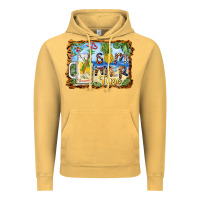 Vintage Mustard summer time pineapple and  beach Vintage Hoodie - BarkalooDesign