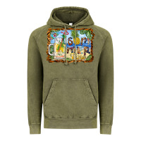 Vintage Olive summer time pineapple and  beach Vintage Hoodie - BarkalooDesign