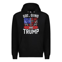Black god guns and trump Premium Hoodie - artisFamous