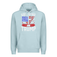 Blue Mist god guns and trump Premium Hoodie - artisFamous