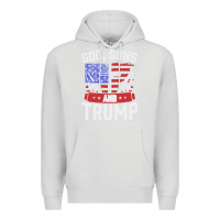 Dove Grey god guns and trump Premium Hoodie - artisFamous
