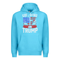 Ocean Blue god guns and trump Premium Hoodie - artisFamous