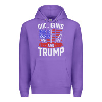 Purple god guns and trump Premium Hoodie - artisFamous