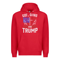 Red god guns and trump Premium Hoodie - artisFamous