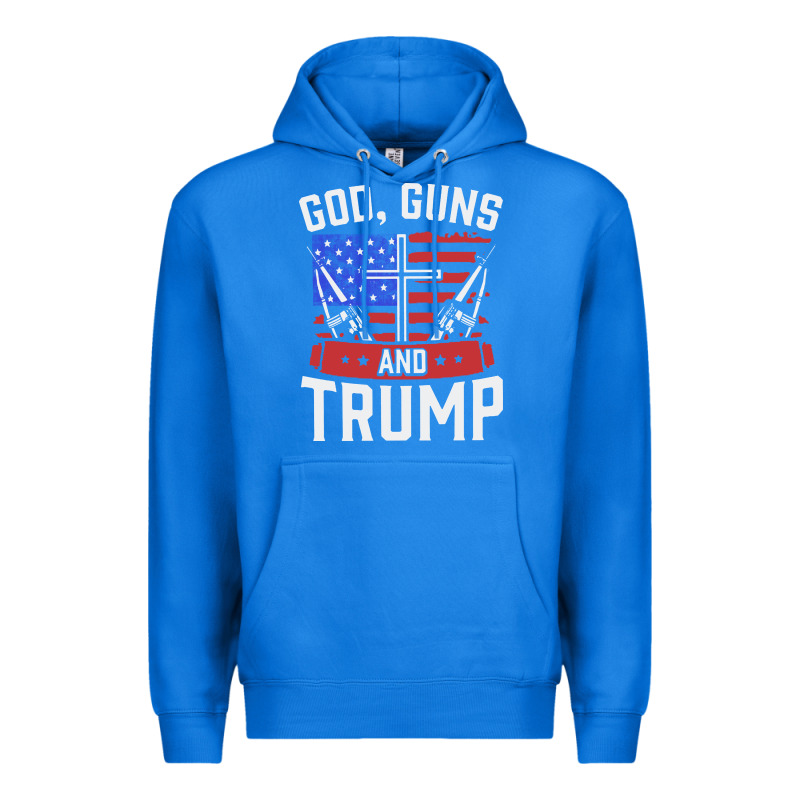 God Guns And Trump Premium Hoodie by artisFamous | Teevron