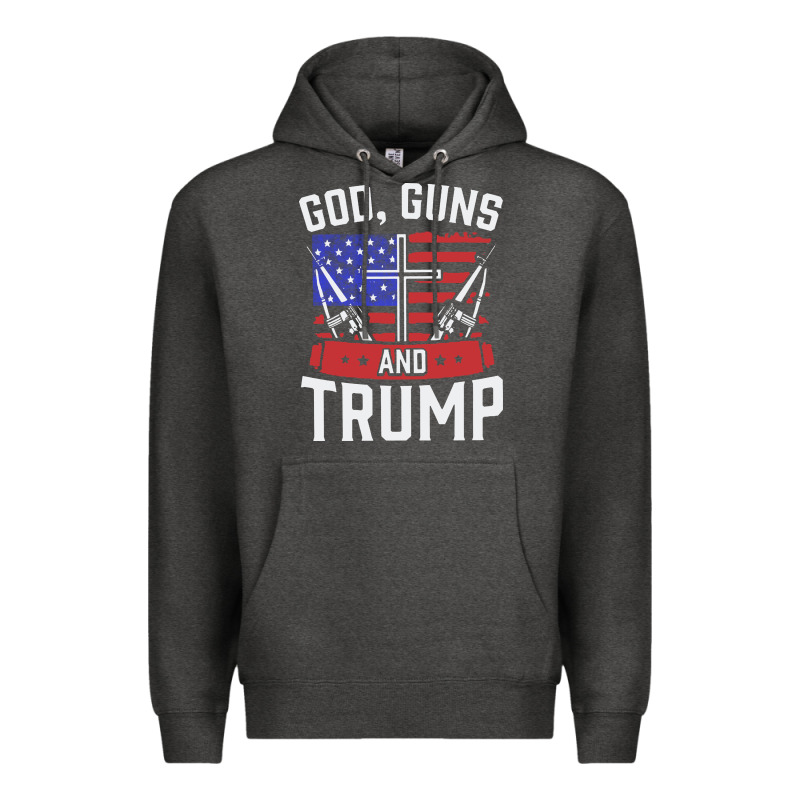 God Guns And Trump Premium Hoodie by artisFamous | Teevron