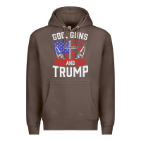 Coffee god guns and trump Premium Hoodie - artisFamous