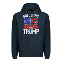 Navy god guns and trump Premium Hoodie - artisFamous