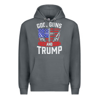 Rock god guns and trump Premium Hoodie - artisFamous