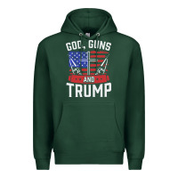 Sports Green god guns and trump Premium Hoodie - artisFamous