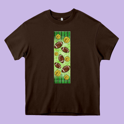 American Football With Lightning Bolt  Pen Wrap Heavy Core Tee Designed By Bundleandbundleshop