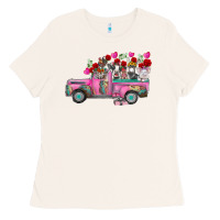 Bone farm animals valentine truck Ladies Tee - RacoonDesign