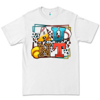 White Baseball and Softball aunt leopard frame Premium Tee - LillyAllenDesigns