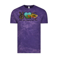 Cloud Purple Peace Love Leaping Brook Trout Vintage Tee - LillyAllenDesigns