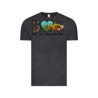 Vintage Black Peace Love Leaping Brook Trout Vintage Tee - LillyAllenDesigns
