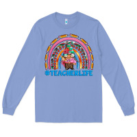 Colony Blue teacherlife and teacher gnome rainbow Long Sleeve Tee - Artiststas