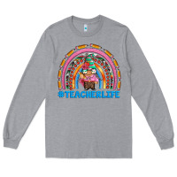 Teacherlife And Teacher Gnome Rainbow Long Sleeve Tee | Teevron