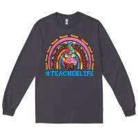 Smoke teacherlife and teacher gnome rainbow Long Sleeve Tee - Artiststas
