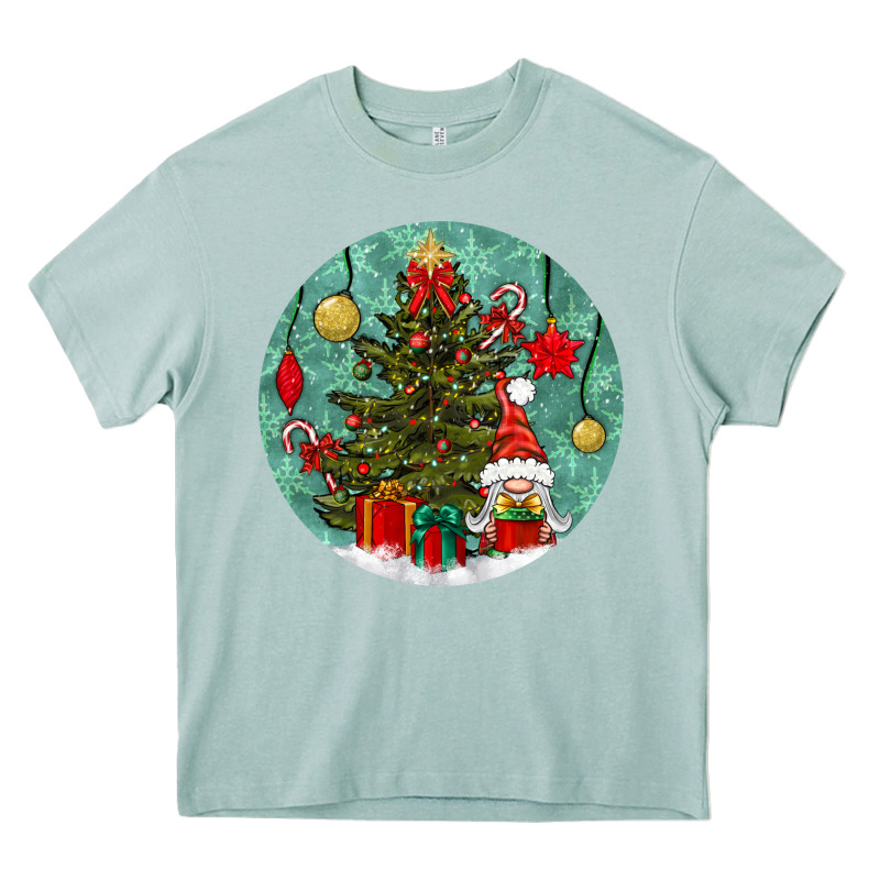 Christmas Tree And Gnome Heavy Core Tee by BundleAndBundleShop | Teevron