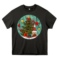 Asphalt christmas tree and gnome Heavy Core Tee - BundleAndBundleShop