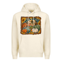 Tofu pumpkins with sunflowers Premium Hoodie - RanaPortraitStore