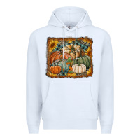 White pumpkins with sunflowers Premium Hoodie - RanaPortraitStore