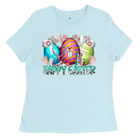 Happy Easter Day Eggs Nurse Ladies Tee | Teevron
