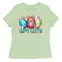 Matcha happy easter day eggs nurse Ladies Tee - RacoonDesign
