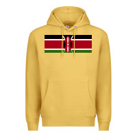 Antique Gold kenya flag Premium Hoodie - artisFamous