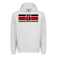 Dove Grey kenya flag Premium Hoodie - artisFamous