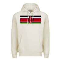 Oatmeal Heather kenya flag Premium Hoodie - artisFamous
