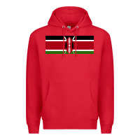 Red kenya flag Premium Hoodie - artisFamous