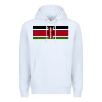 White kenya flag Premium Hoodie - artisFamous