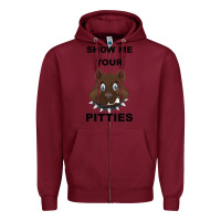 Burgundy Show Me Your Pitties Zipper Hoodie - Bettercallsaul