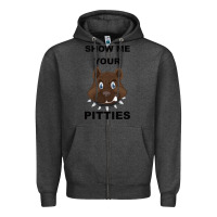 Charcoal Heather Show Me Your Pitties Zipper Hoodie - Bettercallsaul