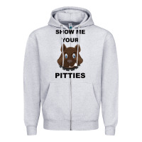 Heather Grey Show Me Your Pitties Zipper Hoodie - Bettercallsaul