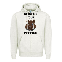 Oatmeal Heather Show Me Your Pitties Zipper Hoodie - Bettercallsaul