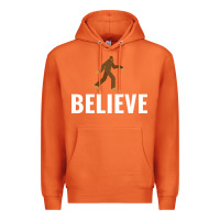 Carrot believe bigfoot white Premium Hoodie - artisFamous