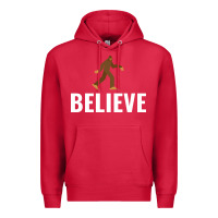 Cardinal believe bigfoot white Premium Hoodie - artisFamous