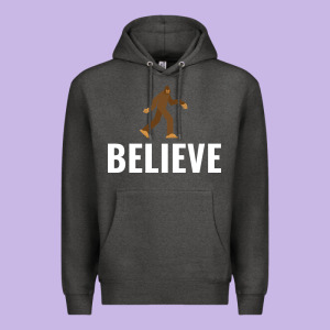 Believe Bigfoot White Premium Hoodie Designed By Artisfamous