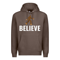 Coffee believe bigfoot white Premium Hoodie - artisFamous
