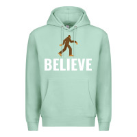 Seafoam believe bigfoot white Premium Hoodie - artisFamous