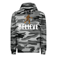 Slate Camo believe bigfoot white Premium Hoodie - artisFamous