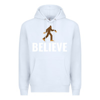 White believe bigfoot white Premium Hoodie - artisFamous