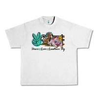 Lunar Rock Peace Love Landrace Pig Urban Heavy Tee - LillyAllenDesigns