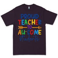 Plum Proud teacher to au-some students Premium Tee - CowhideDigitalArt