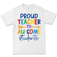 White Proud teacher to au-some students Premium Tee - CowhideDigitalArt