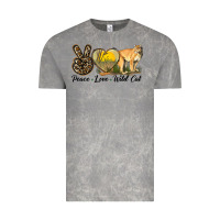 Cloud Rock Peace Love Wild cat Vintage Tee - LillyAllenDesigns